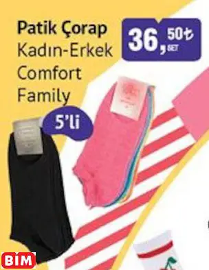 COMFORT FAMİLY PATİK ÇORAP KADIN-ERKEK